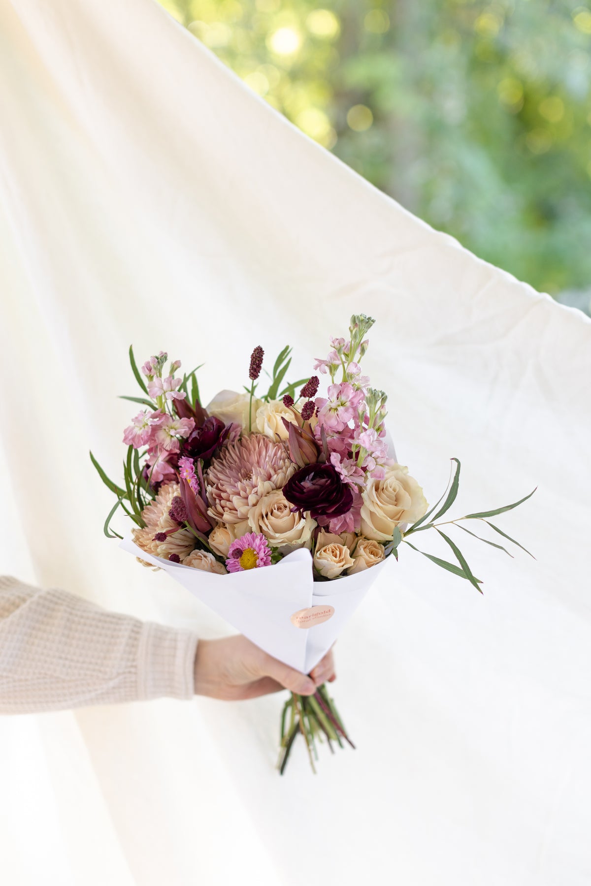 Thanksgiving Wrapped Bouquet